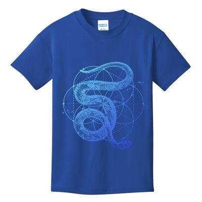 The Dharma Store Sacred Geometry Seed Of Life Snake Gift Kids T-Shirt