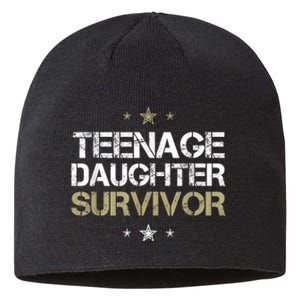 Teenage Daughter Survivor Teenager Dad Mom FatherS Day Sustainable Beanie