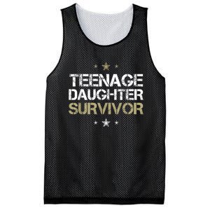 Teenage Daughter Survivor Teenager Dad Mom FatherS Day Mesh Reversible Basketball Jersey Tank