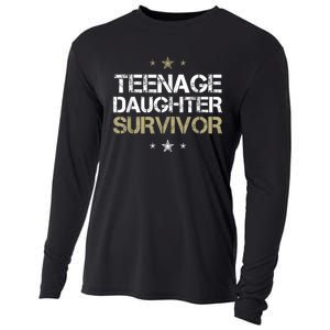 Teenage Daughter Survivor Teenager Dad Mom FatherS Day Cooling Performance Long Sleeve Crew