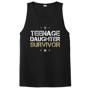 Teenage Daughter Survivor Teenager Dad Mom FatherS Day PosiCharge Competitor Tank