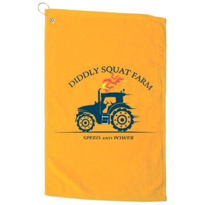 Tractor Diddly Squat Farm Speed And Power Platinum Collection Golf Towel