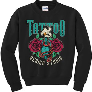 Tattoo Design Studio Kids Sweatshirt