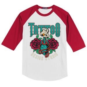 Tattoo Design Studio Kids Colorblock Raglan Jersey