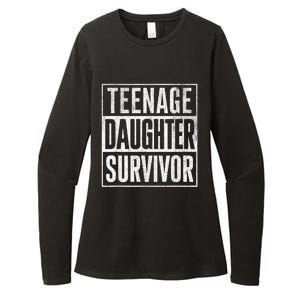 Teenage Daughter Survivor FatherS Day Present Dad Joke Womens CVC Long Sleeve Shirt