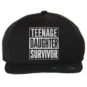 Teenage Daughter Survivor FatherS Day Present Dad Joke Wool Snapback Cap