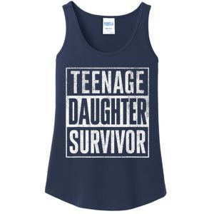 Teenage Daughter Survivor FatherS Day Present Dad Joke Ladies Essential Tank