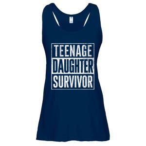 Teenage Daughter Survivor FatherS Day Present Dad Joke Ladies Essential Flowy Tank