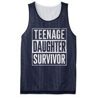 Teenage Daughter Survivor FatherS Day Present Dad Joke Mesh Reversible Basketball Jersey Tank