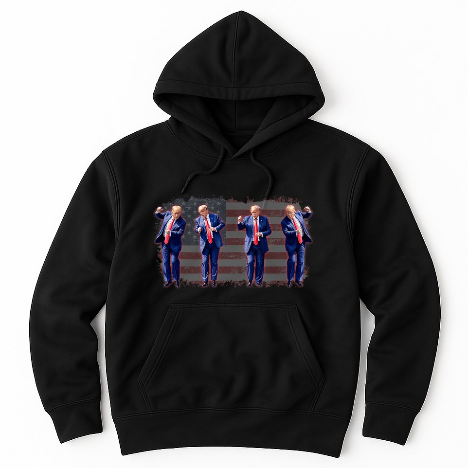 Trump Dance Save America Trump 2024 Trump 45 47 Funny Trump Hoodie
