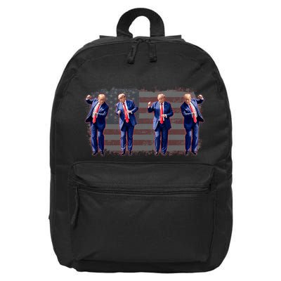 Trump Dance Save America Trump 2024 Trump 45 47 Funny Trump 16 in Basic Backpack