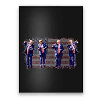 Trump Dance Save America Trump 2024 Trump 45 47 Funny Trump Poster