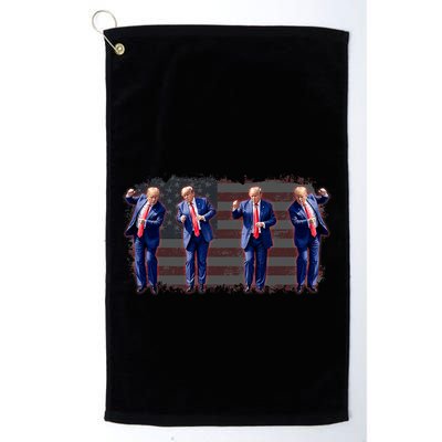 Trump Dance Save America Trump 2024 Trump 45 47 Funny Trump Golf Towel