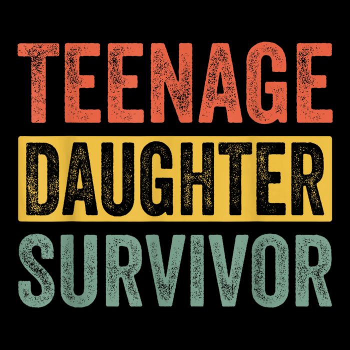 Teenage Daughter Survivor Funny Parenting Gift Doggie Tank