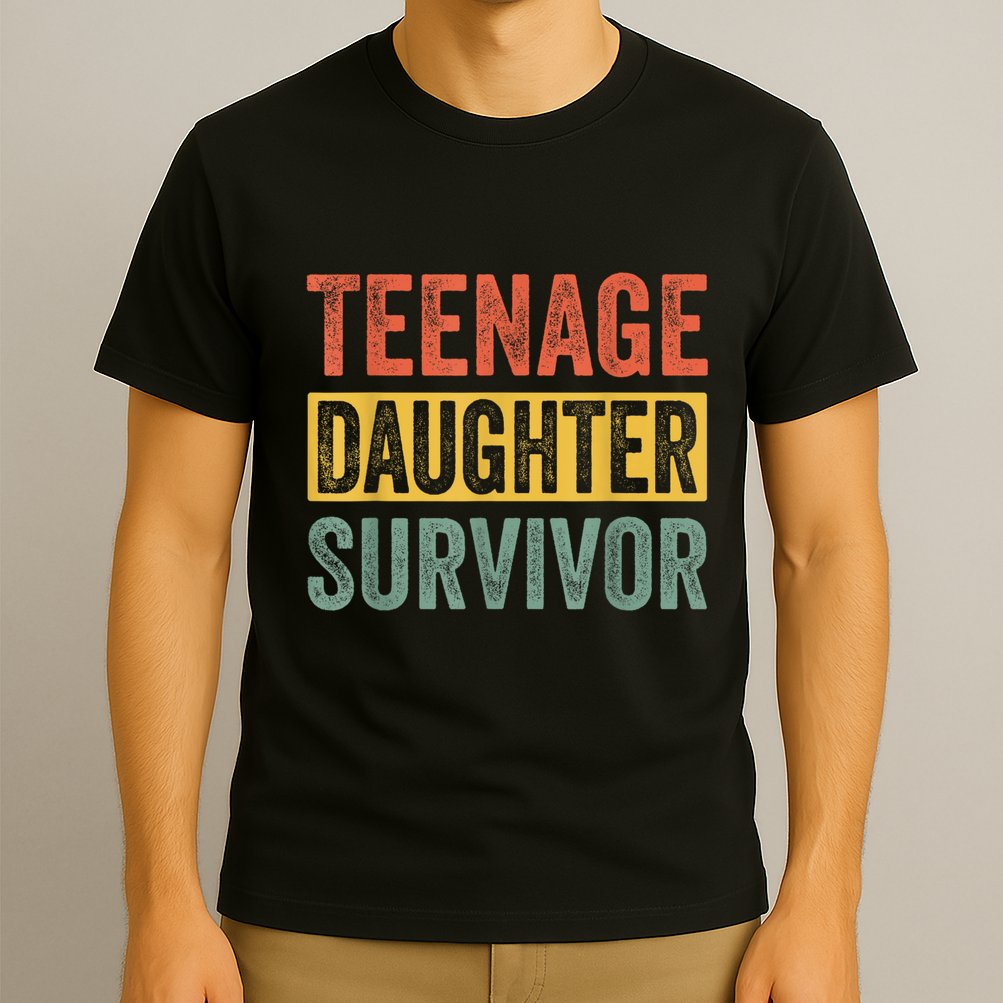 Teenage Daughter Survivor Funny Parenting Gift T-Shirt
