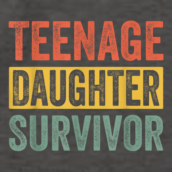 Teenage Daughter Survivor Funny Parenting Gift Vector Backpack