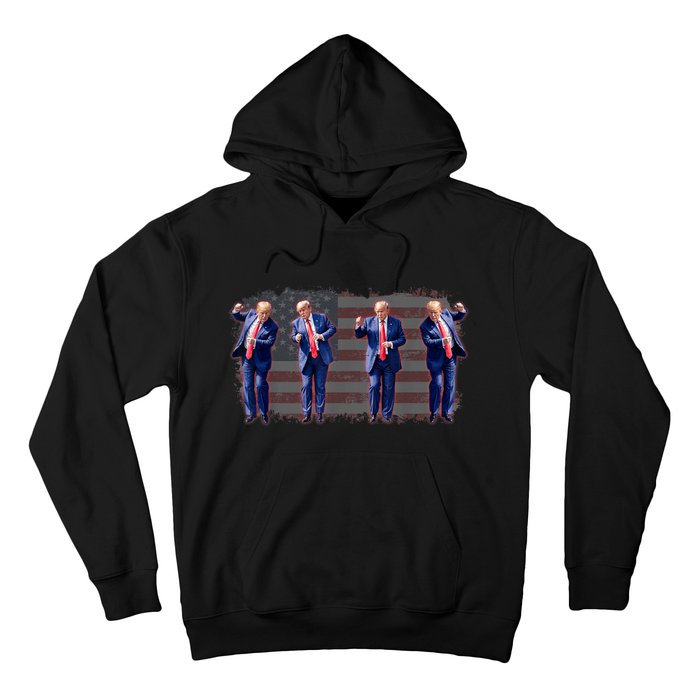 Trump Dance Save America Trump 2024 Trump 45 47 Funny Trump Hoodie