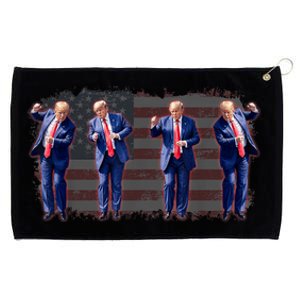 Trump Dance Save America Trump 2024 Trump 45 47 Funny Trump Grommeted Golf Towel