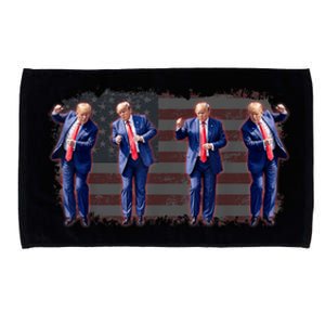 Trump Dance Save America Trump 2024 Trump 45 47 Funny Trump Microfiber Hand Towel