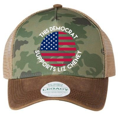 This Democrat Supports Liz Cheney Funny Election Legacy Tie Dye Trucker Hat