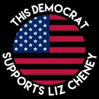 This Democrat Supports Liz Cheney Funny Election City Backpack