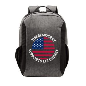 This Democrat Supports Liz Cheney Funny Election Vector Backpack