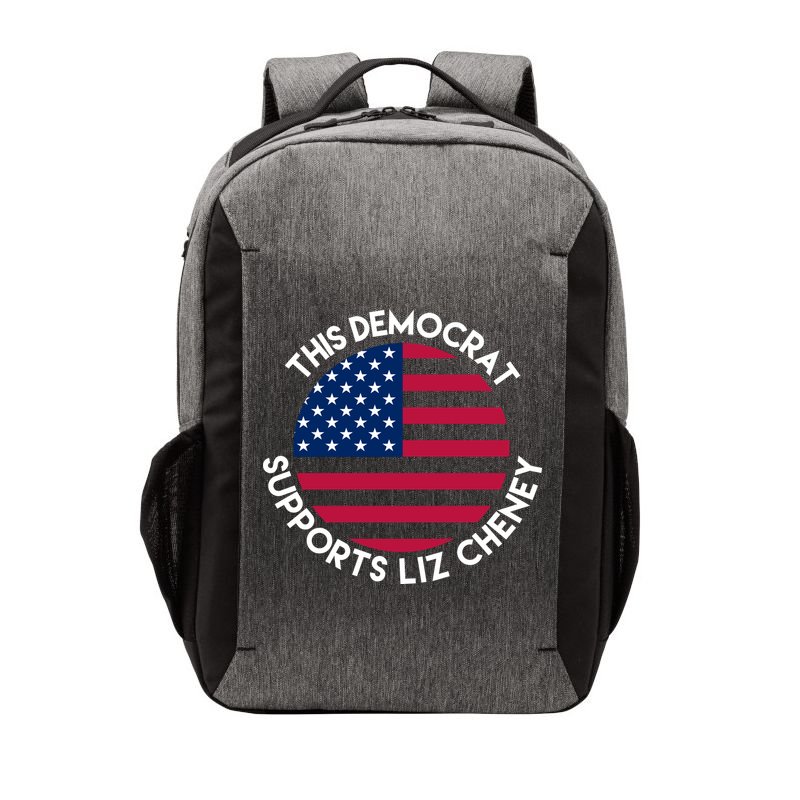 This Democrat Supports Liz Cheney Funny Election Vector Backpack