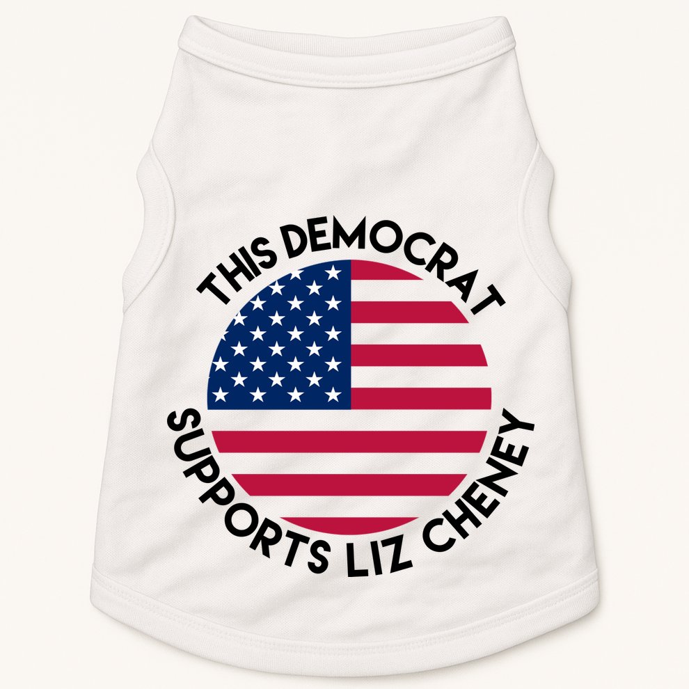 This Democrat Supports Liz Cheney Funny Election Doggie Tank
