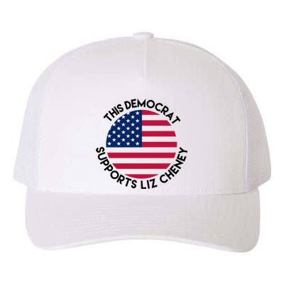 This Democrat Supports Liz Cheney Funny Election Yupoong Adult 5-Panel Trucker Hat