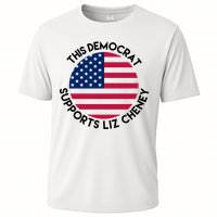 This Democrat Supports Liz Cheney Funny Election Cooling Performance Crew T-Shirt