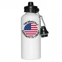 This Democrat Supports Liz Cheney Funny Election Aluminum Water Bottle