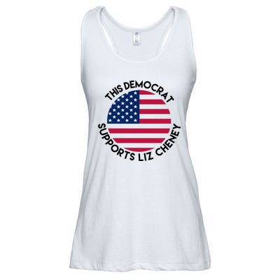 This Democrat Supports Liz Cheney Funny Election Ladies Essential Flowy Tank