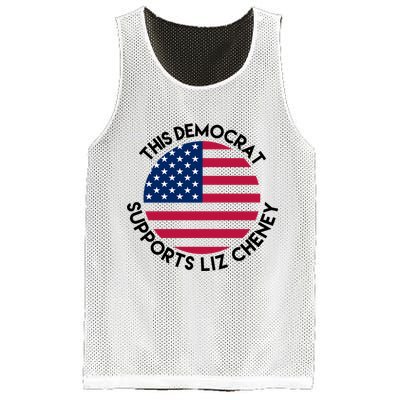 This Democrat Supports Liz Cheney Funny Election Mesh Reversible Basketball Jersey Tank