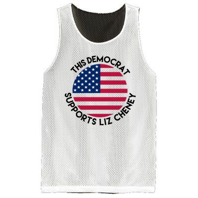 This Democrat Supports Liz Cheney Funny Election Mesh Reversible Basketball Jersey Tank