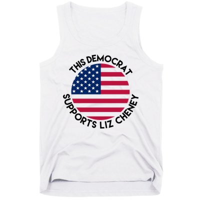 This Democrat Supports Liz Cheney Funny Election Tank Top