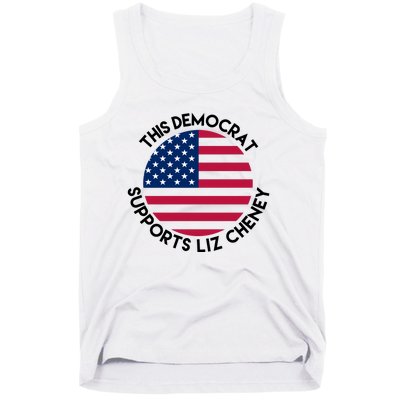 This Democrat Supports Liz Cheney Funny Election Tank Top