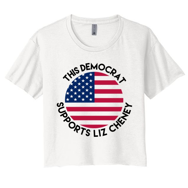 This Democrat Supports Liz Cheney Funny Election Crop Top
