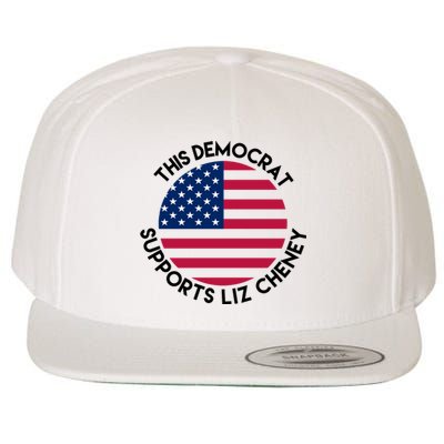 This Democrat Supports Liz Cheney Funny Election Wool Snapback Cap