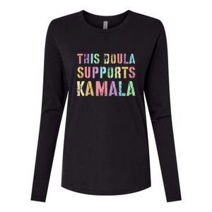 This Doula Supports Kamala 2024 47th Joyful Warrior Womens Cotton Relaxed Long Sleeve T-Shirt