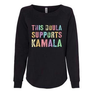 This Doula Supports Kamala 2024 47th Joyful Warrior Womens California Wash Sweatshirt