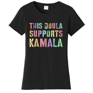 This Doula Supports Kamala 2024 47th Joyful Warrior Women's T-Shirt