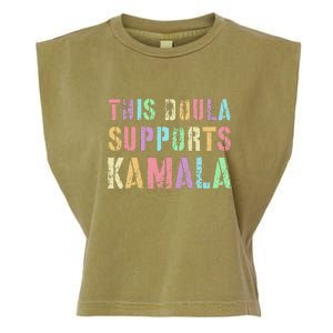 This Doula Supports Kamala 2024 47th Joyful Warrior Garment-Dyed Women's Muscle Tee