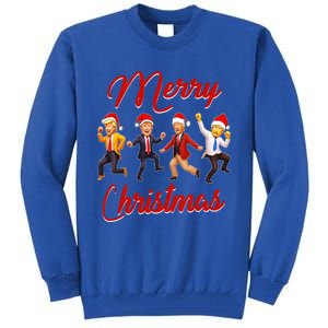 Trump Dance Santa Claus Christmas Xmas Pajamas Holiday Tall Sweatshirt