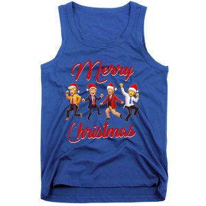 Trump Dance Santa Claus Christmas Xmas Pajamas Holiday Tank Top