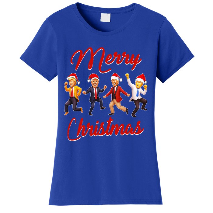 Trump Dance Santa Claus Christmas Xmas Pajamas Holiday Women's T-Shirt