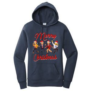 Trump Dance Santa Claus Christmas Xmas Pajamas Holiday Women's Pullover Hoodie