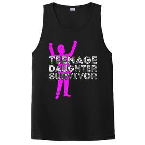 Teenage Daughter Survivor FatherS Day Funny Christmas Joke PosiCharge Competitor Tank