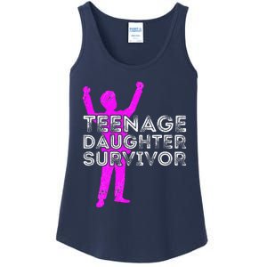 Teenage Daughter Survivor FatherS Day Funny Christmas Joke Ladies Essential Tank