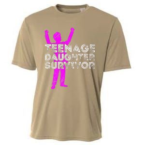 Teenage Daughter Survivor FatherS Day Funny Christmas Joke Cooling Performance Crew T-Shirt