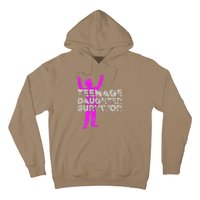 Teenage Daughter Survivor FatherS Day Funny Christmas Joke Hoodie